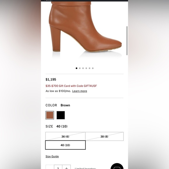 ❗️NEW $1195 MANOLO BOOTS❗️ - Picture 3 of 10